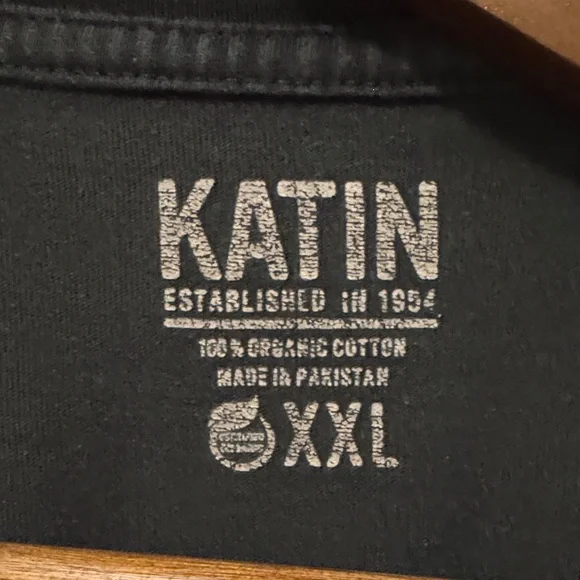 Katin Black Short Sleeve Tee Size XXL - Picture 2 of 5